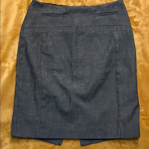 Express Grey Fitted Pencil Skirt - Picture 1 of 4